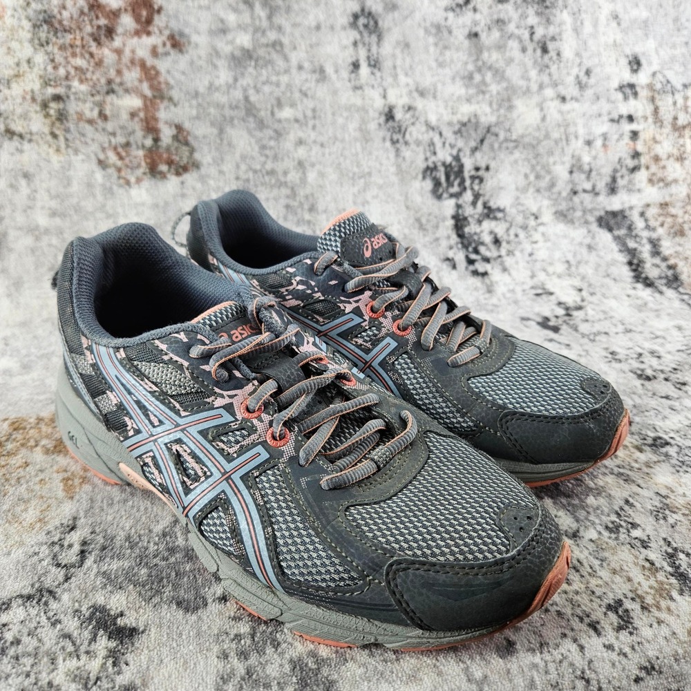 ASICS Gel Venture 6 Shoes‎ Womens 8 Trail Running Pink Grey T7G6N Outdoor Hiking